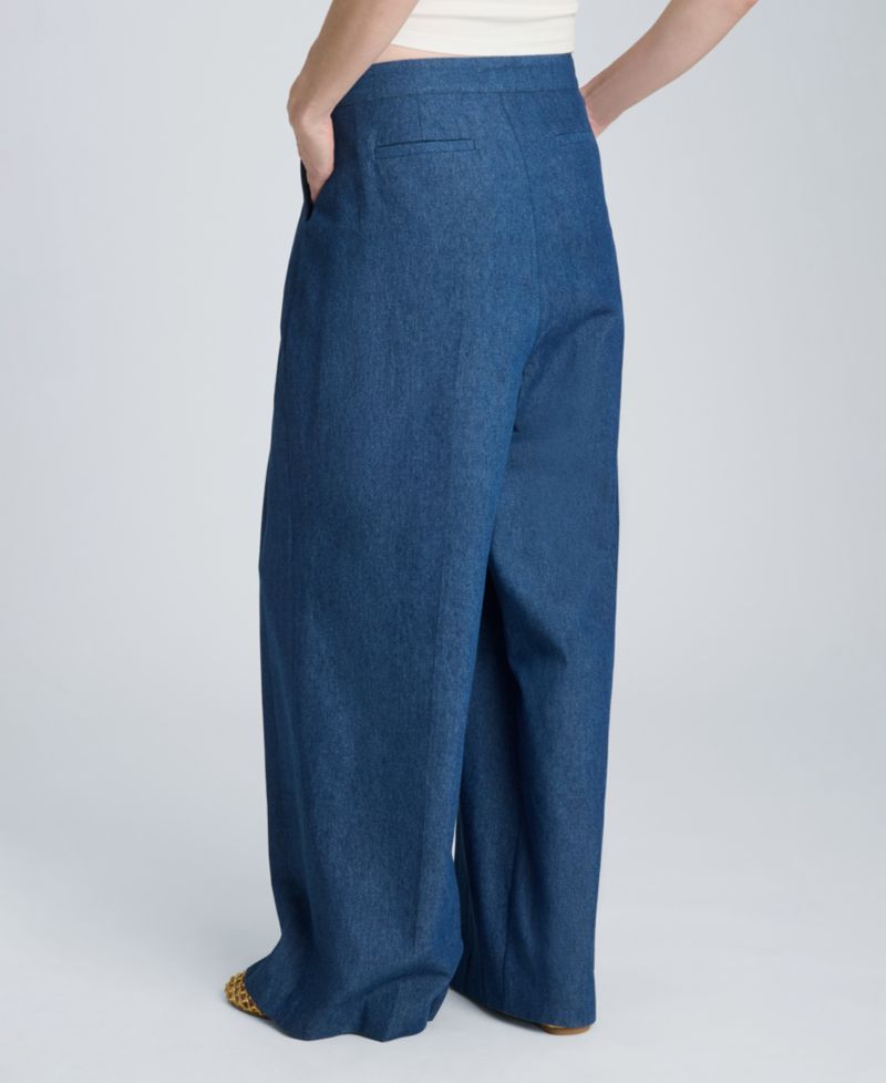 Women's High-Rise Triple Pleated Wide-Leg Pants