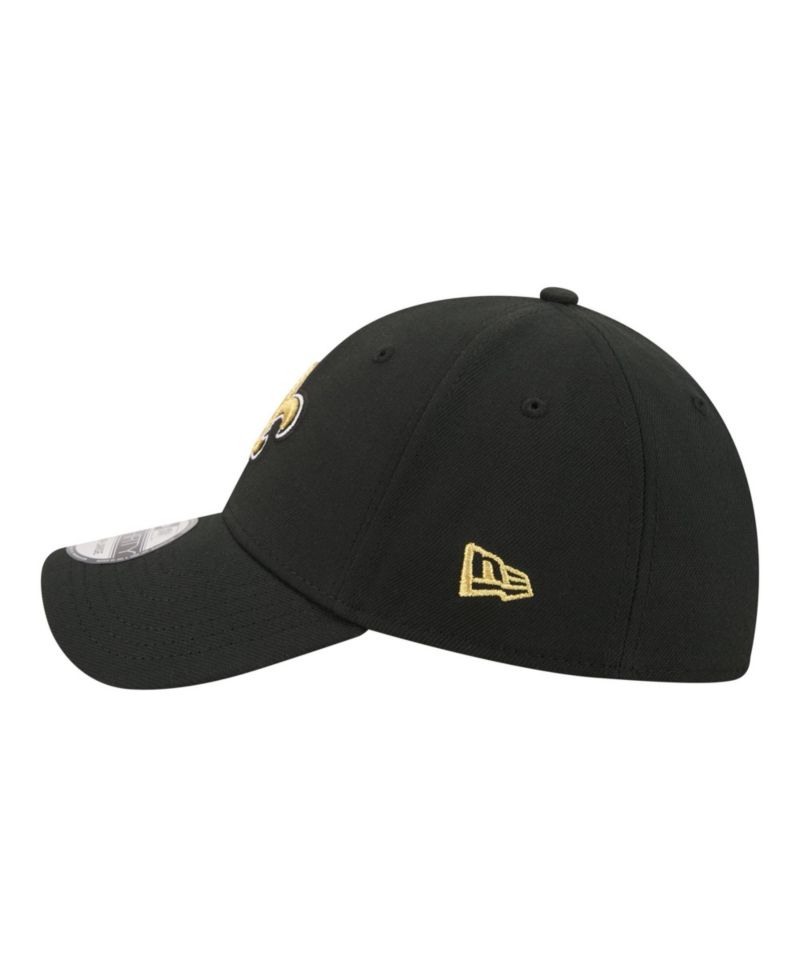 Men's Black New Orleans Saints Core Team 39THIRTY Flex Hat