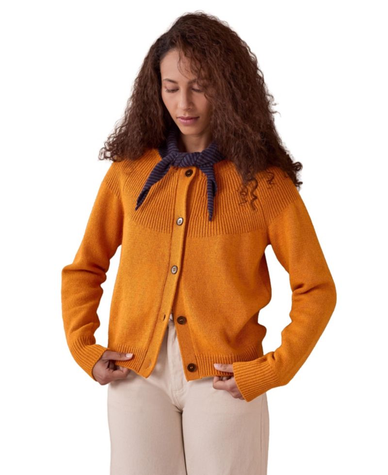 Women's Textured Yoke Sweater