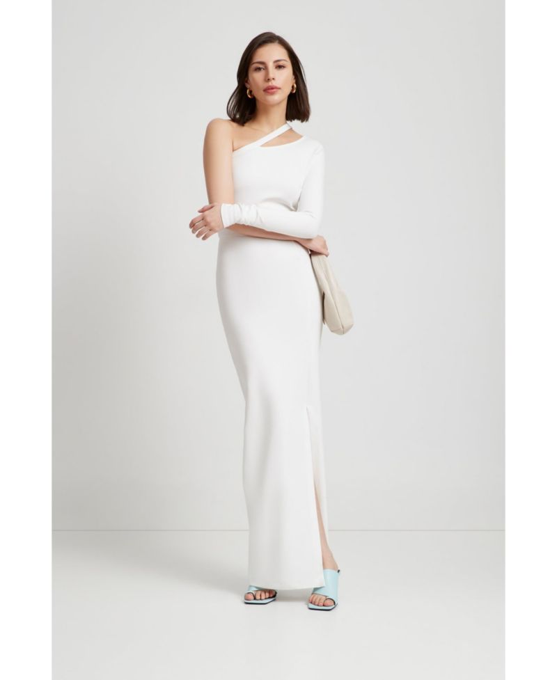 Women's Lydia Cutout One-Shoulder Side-Slit Maxi Dress