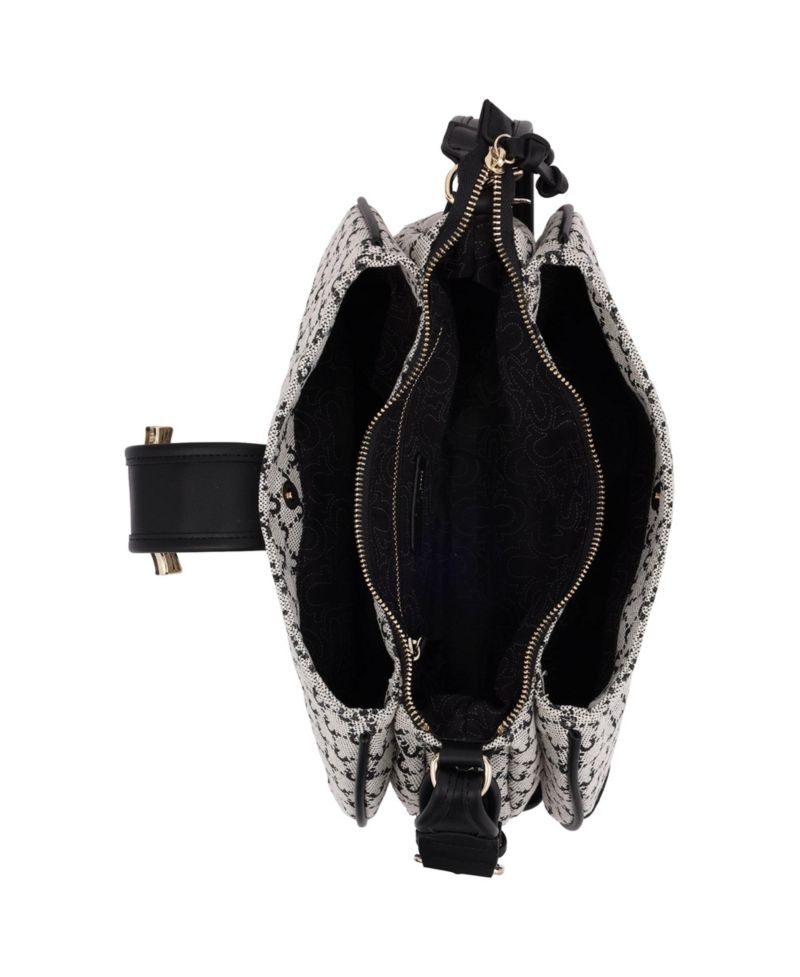 Multi-Strap Denim Shoulder Bag