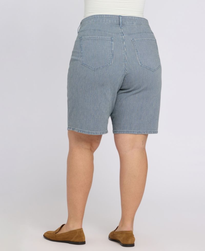 Plus Size Lilly Mid-Rise Shorts with Lift Tuck Technology