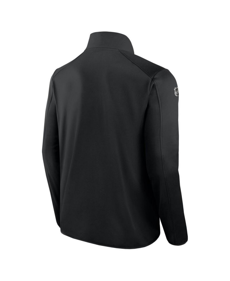 Men's Black Chicago Blackhawks Authentic Pro Rink Fleece Full-Zip Jacket