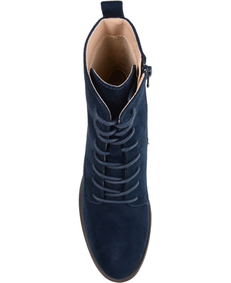 Women's Vienna Lace Up Stacked Heel Booties