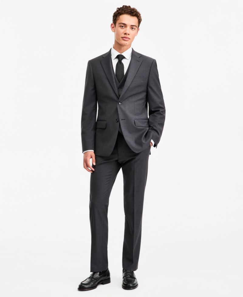 Men's Modern-Fit Wool TH-Flex Stretch Suit Separates Jacket