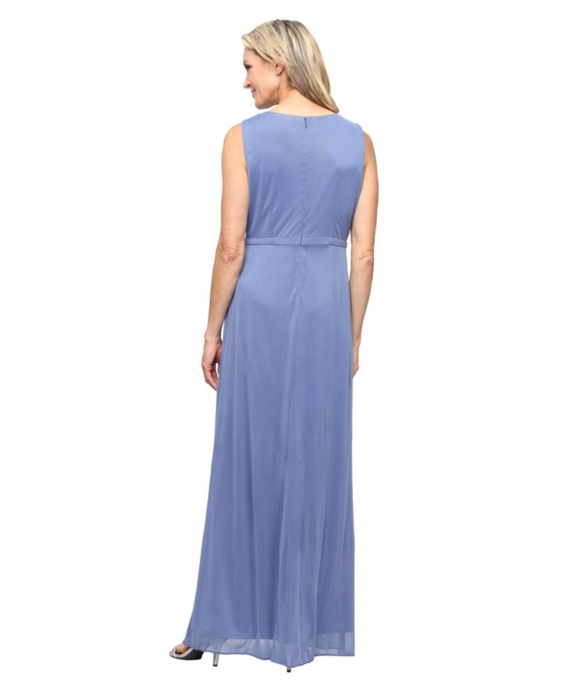 Women's Embellished Surplice Neck Gown