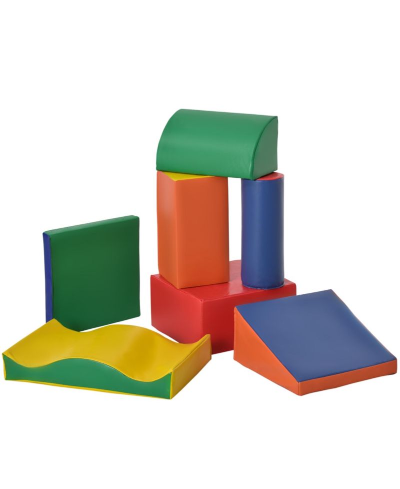 Toddler Foam Building Blocks, 7-Piece Set