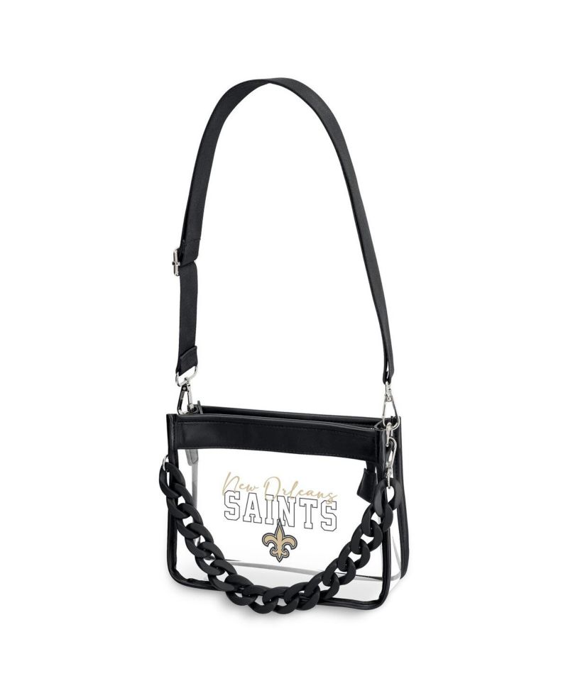 New Orleans Saints Plastic Chain Mini Crossbody Handbag