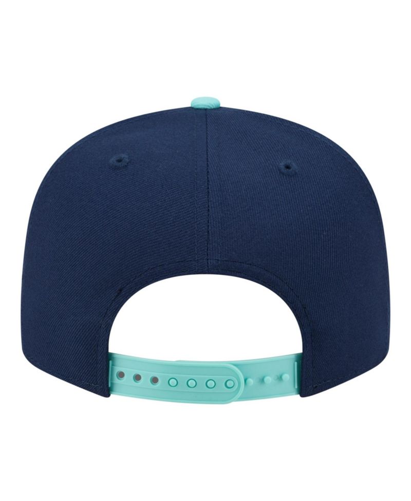 Men's Navy/Turquoise Cincinnati Reds 2-Tone Color Pack 9FIFTY Snapback Hat