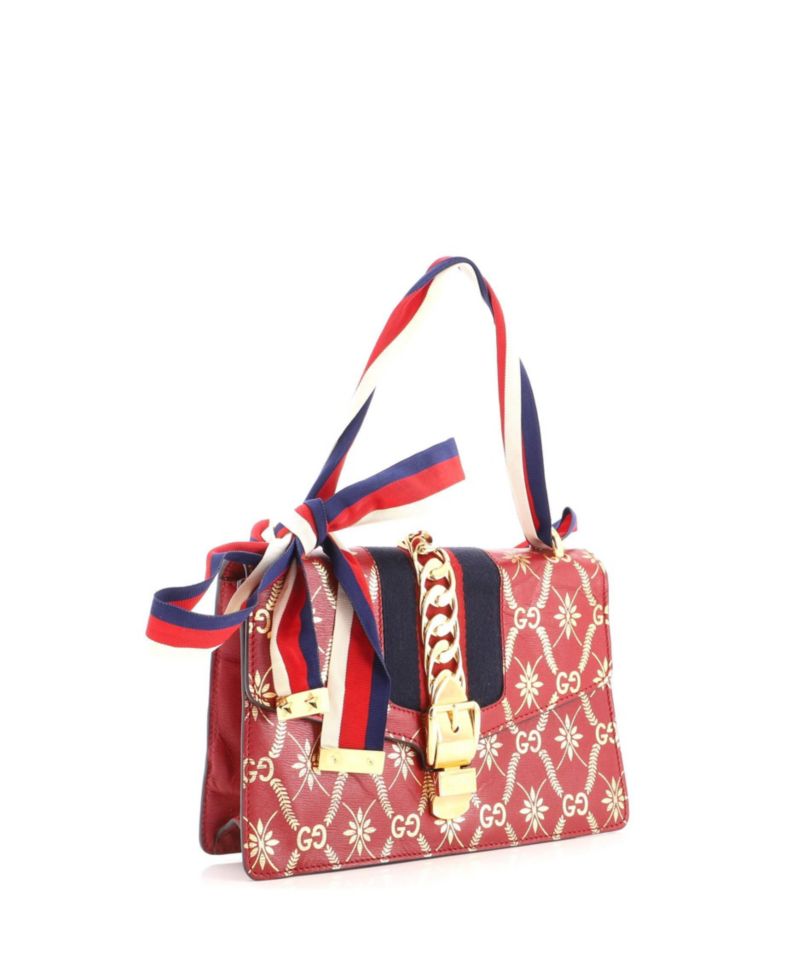 Small Sylvie Shoulder Bag Printed Leather