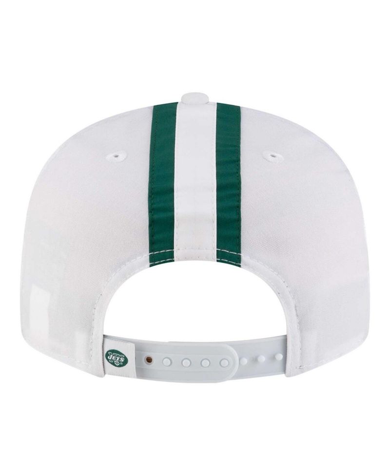 Men's White New York Jets Throwback Helmet 9FIFTY Snapback Hat