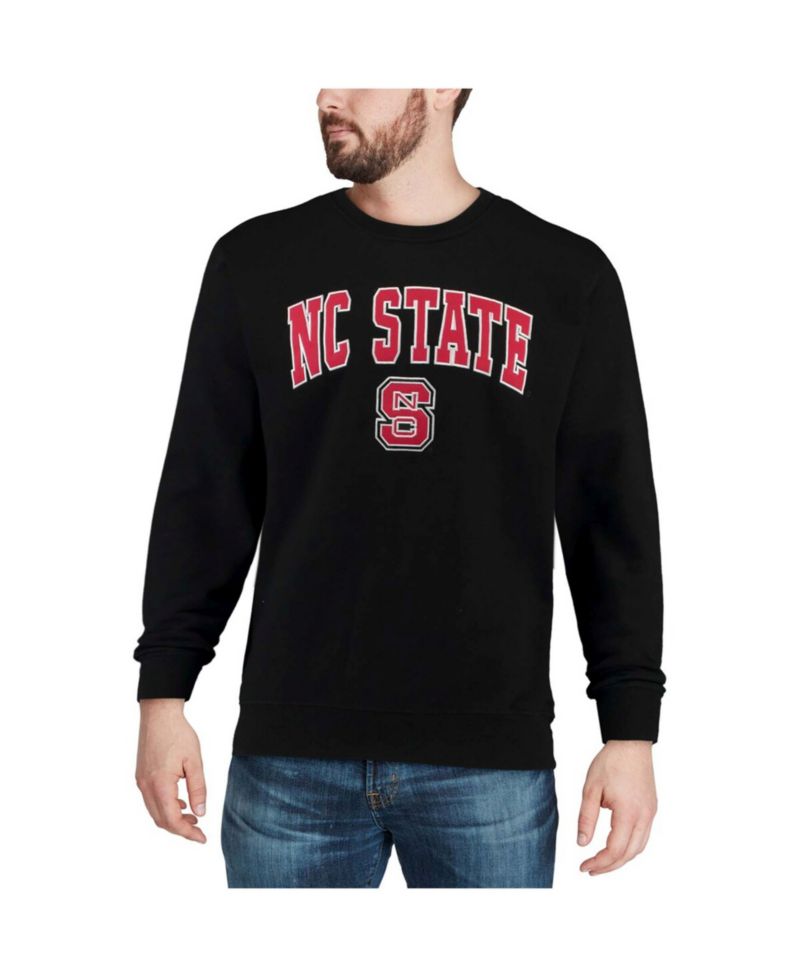 Men's NC State Wolfpack Arch & Logo Crew Neck Sweatshirt