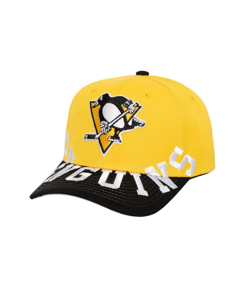 Men's Gold/Black Pittsburgh Penguins Under Arch Two-Tone Pro Crown Snapback Hat