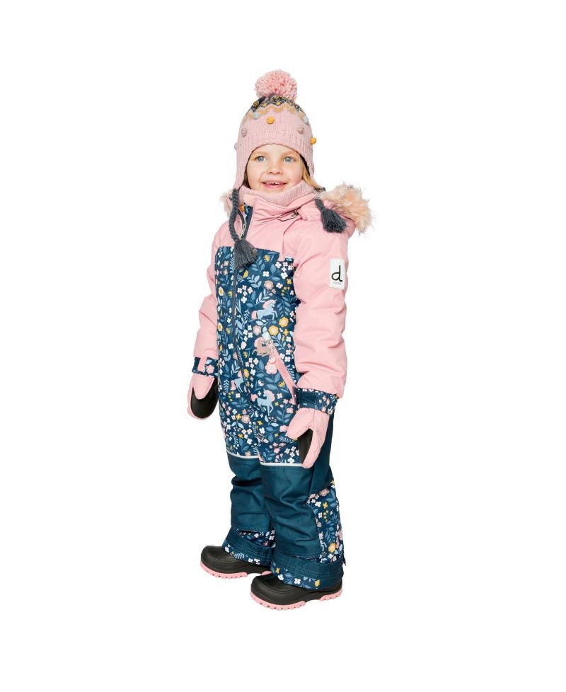 Little Girls ( 6 to 8 ) One Piece Discover Snowsuit Unicorn Print