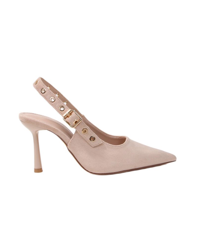 Women's Candes Microfiber Suede Slingback Pumps