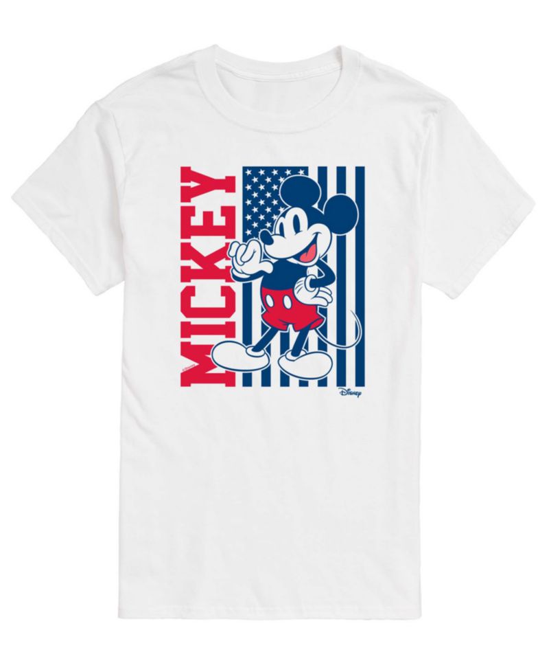 Men's Disney Mickey Vertical Flag Short-Sleeve Graphic T-Shirt