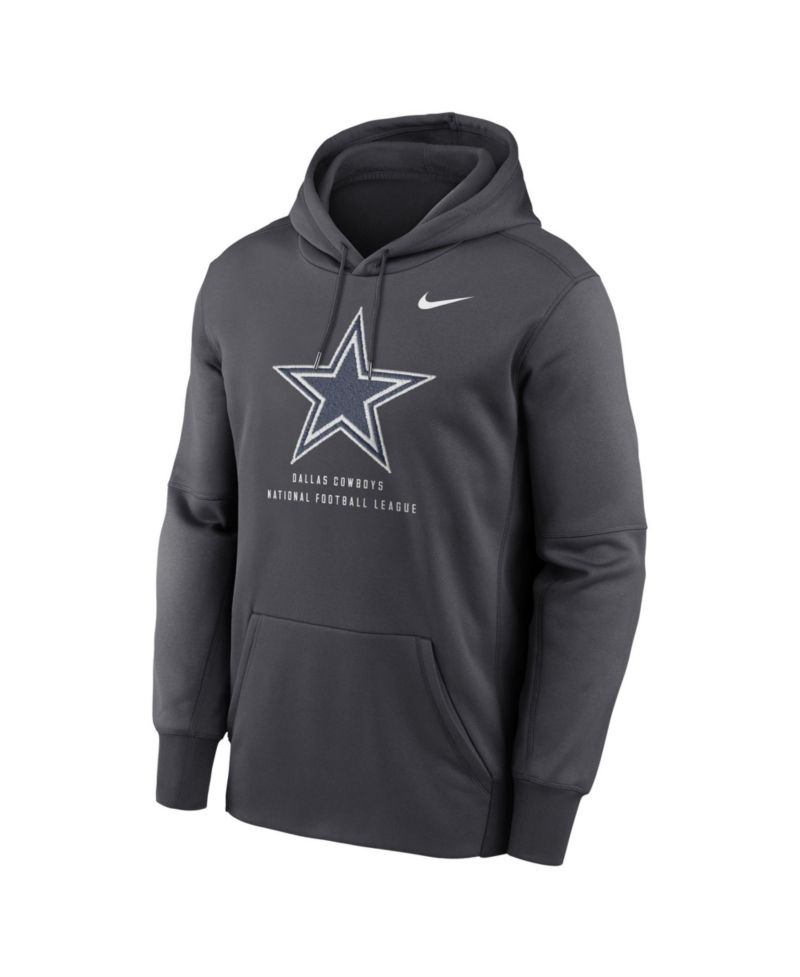 Men's Gray Dallas Cowboys Toss Sweep Therma-FIT Hoodie