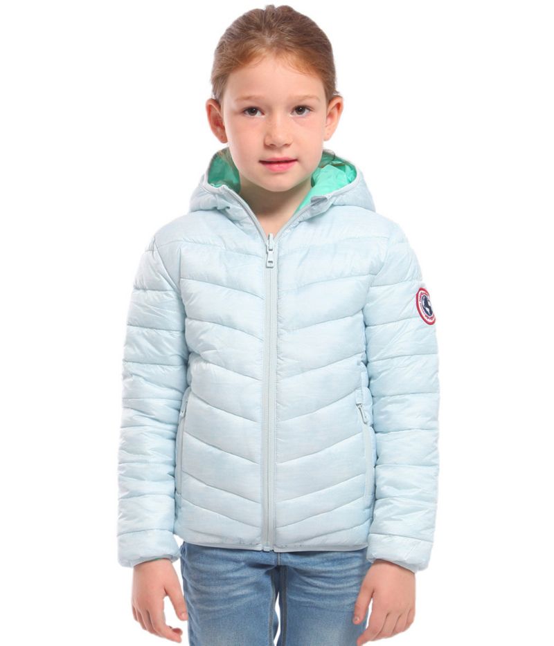 Girls Reversible Lightweight Puffer Jacket