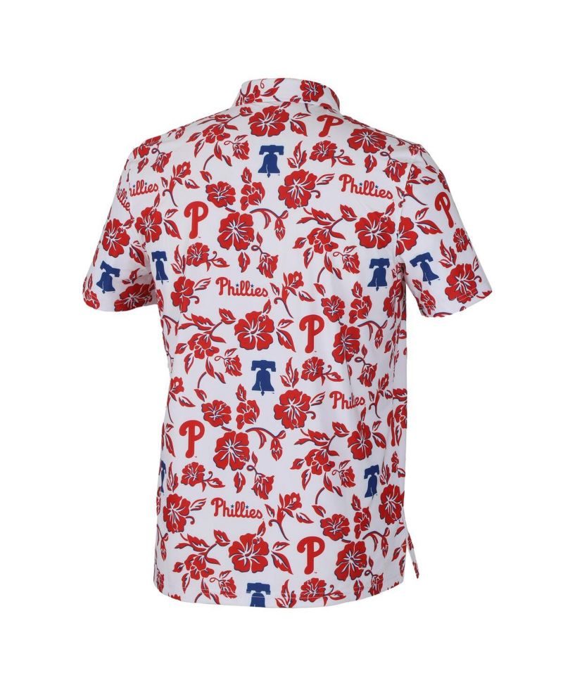 Men's White Philadelphia Phillies Pua Performance Polo Shirt