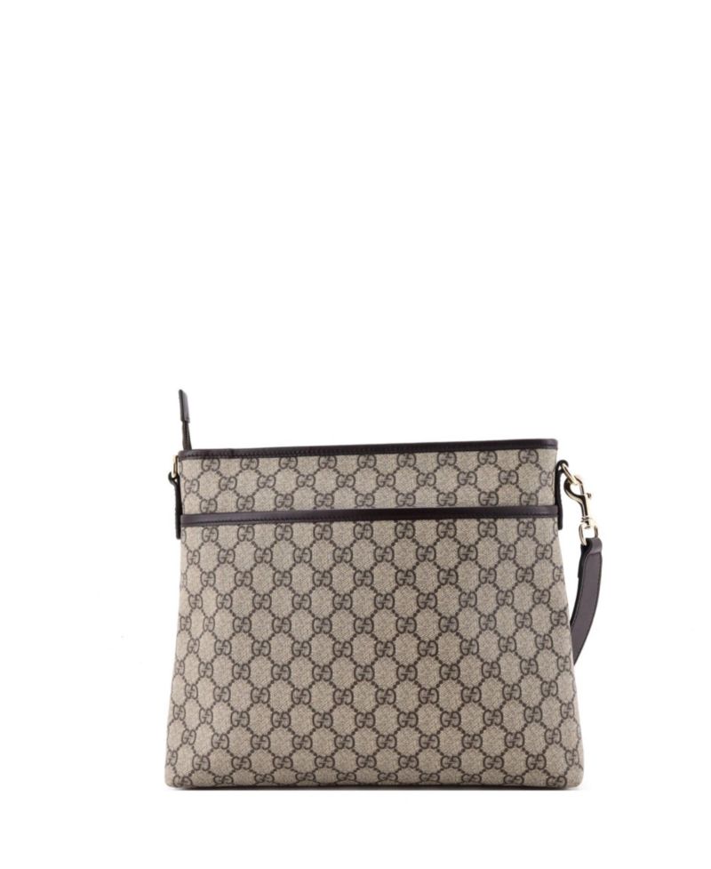 Medium Zip Top Messenger Bag GG Coated Canvas