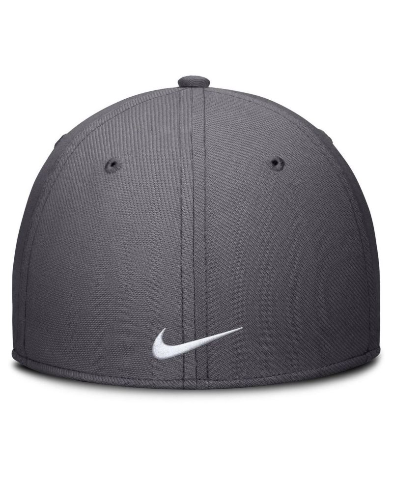 Men's Gray New York Yankees Swoosh Performance Flex Hat
