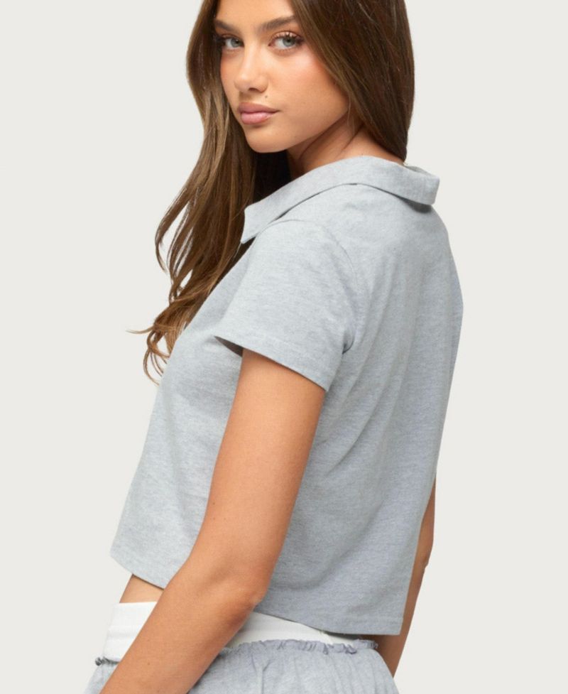 Women's Tenney Cropped Polo Top