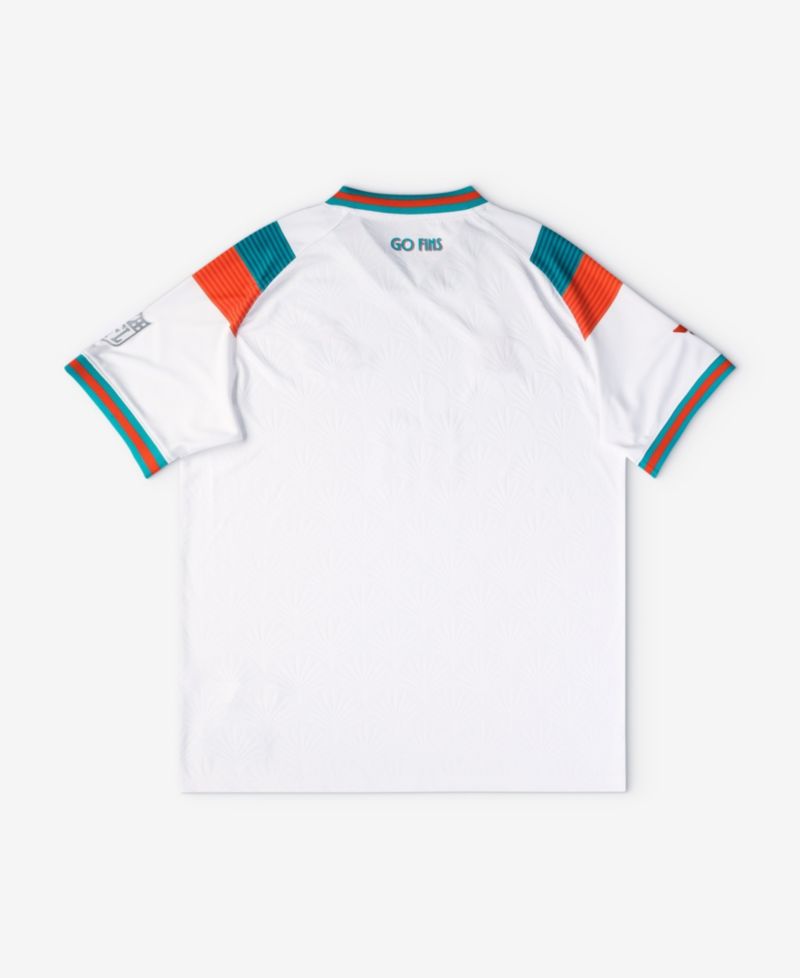 Big Boys and Girls White Miami Dolphins Football x Football V-Neck Fan Jersey
