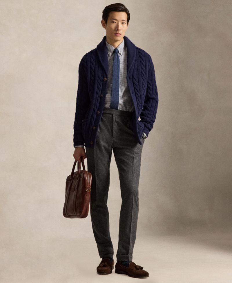 Men's Classic-Fit Plaid Twill Shirt