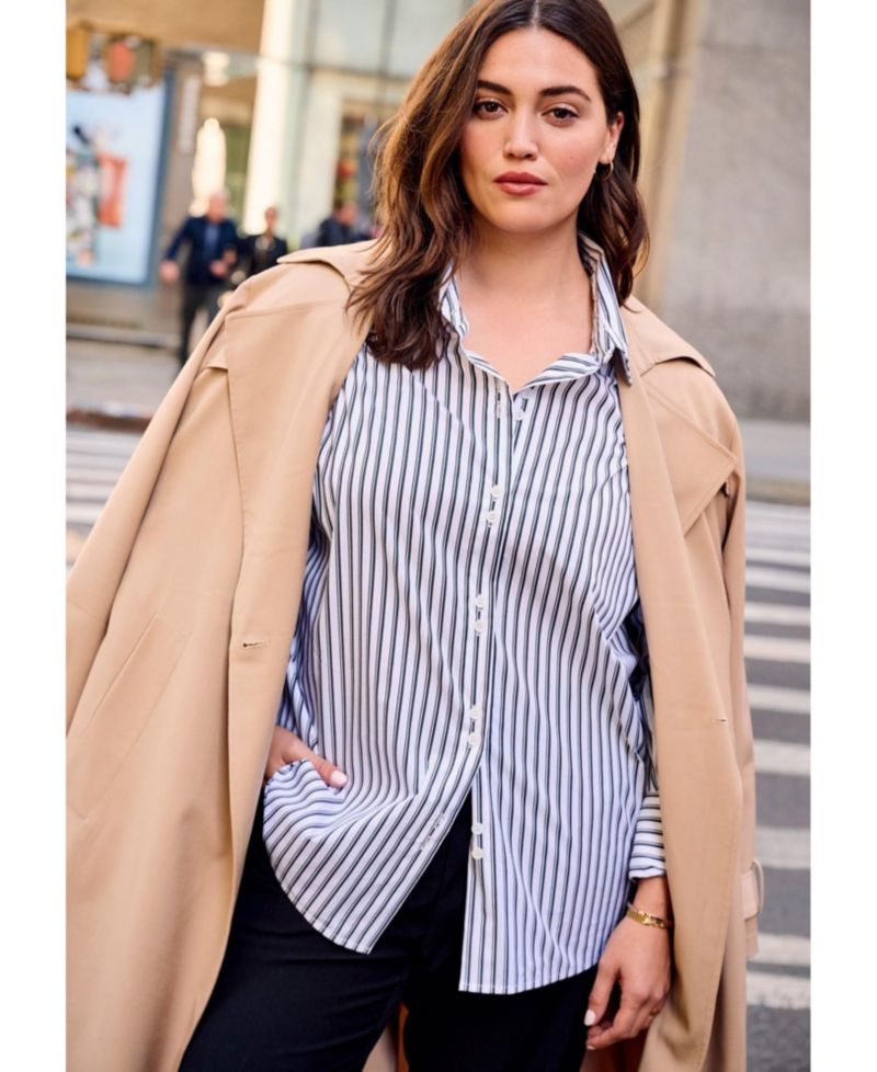 Women's Plus Size Breanna Classic Poplin Shirt