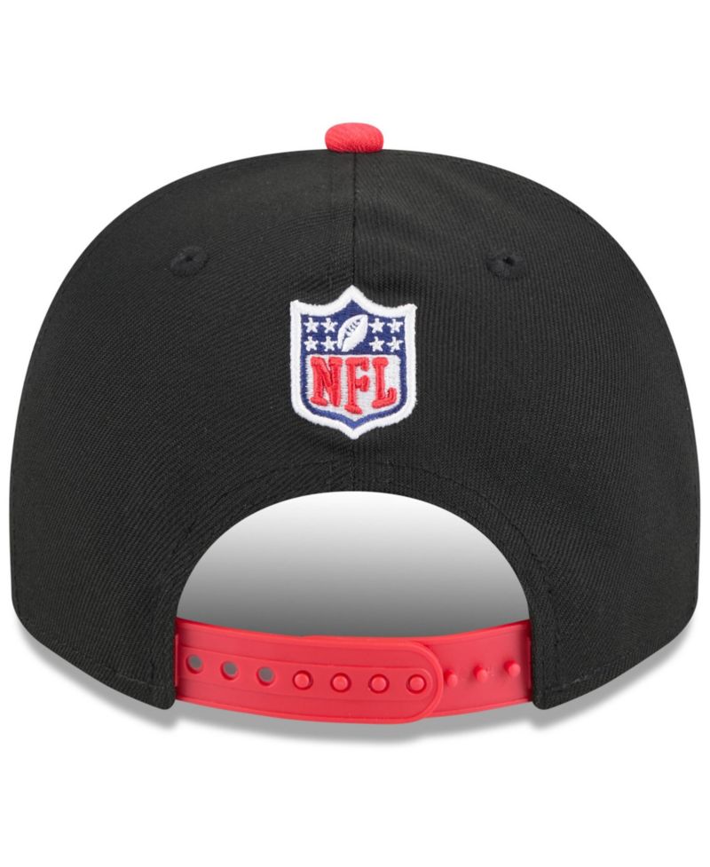Men's Black/Red Kansas City Chiefs 2025 NFL Draft A-Frame 9FIFTY Snapback Hat