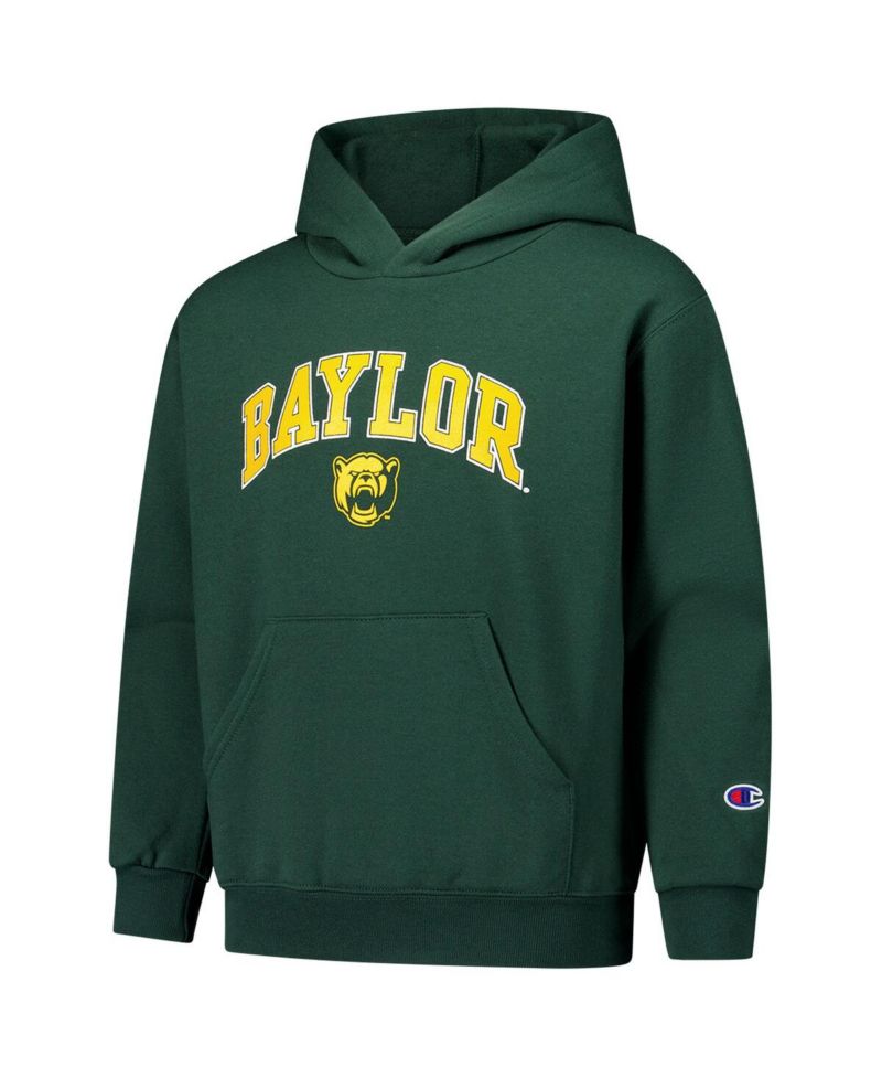 Big Boys and Girls Green Baylor Bears Campus Pullover Hoodie