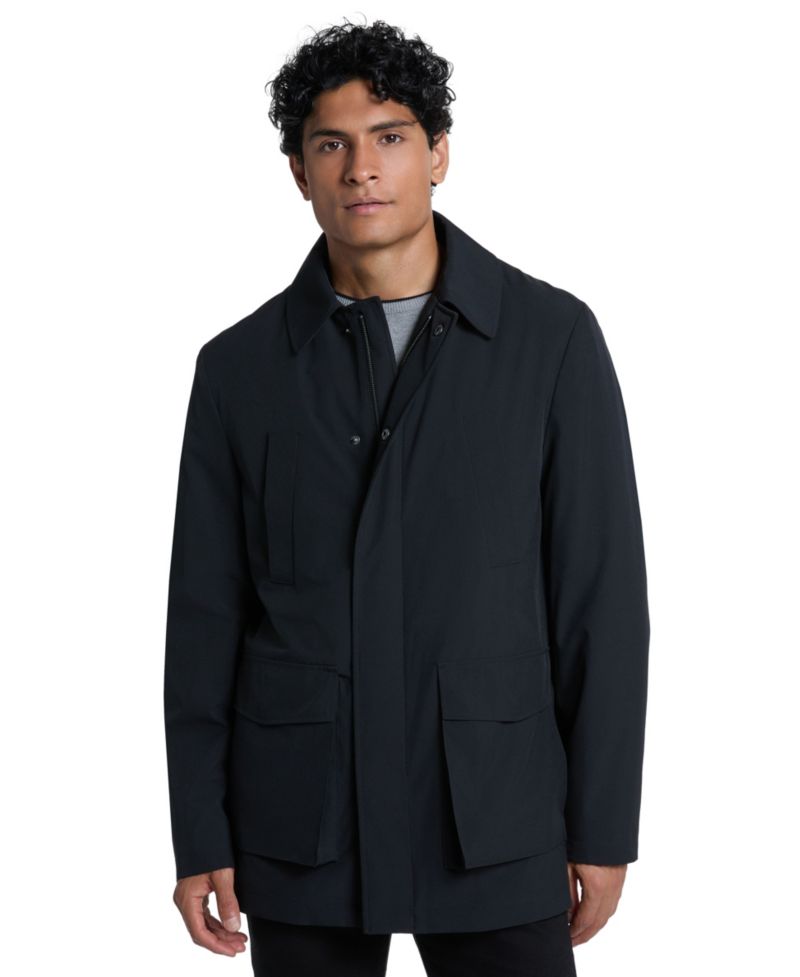 Men's Short Modern-Fit Rain Jacket
