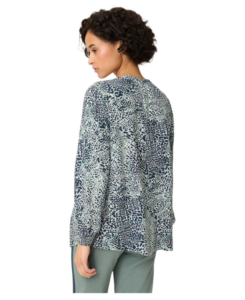 Women's Animal Print Tunic Blouse Tops