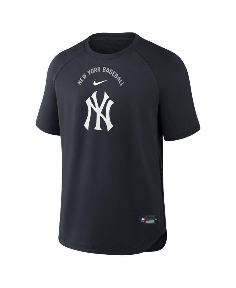 Men's Navy New York Yankees Authentic Collection Batting Practice Pre-Game Raglan Dri-FIT T -Shirt