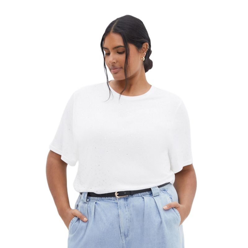 Women's Plus Size Blinged Up Tee