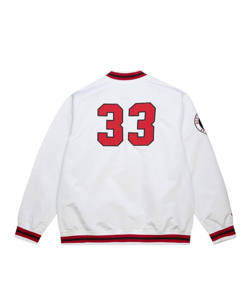Men's Scottie Pippen White Chicago Bulls NBA Legends Full-Snap Satin Jacket