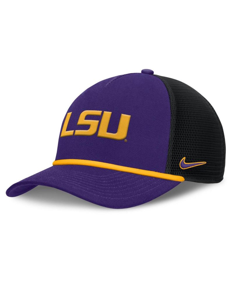 Men's Purple LSU Tigers Rise Primetime Trucker Adjustable Hat