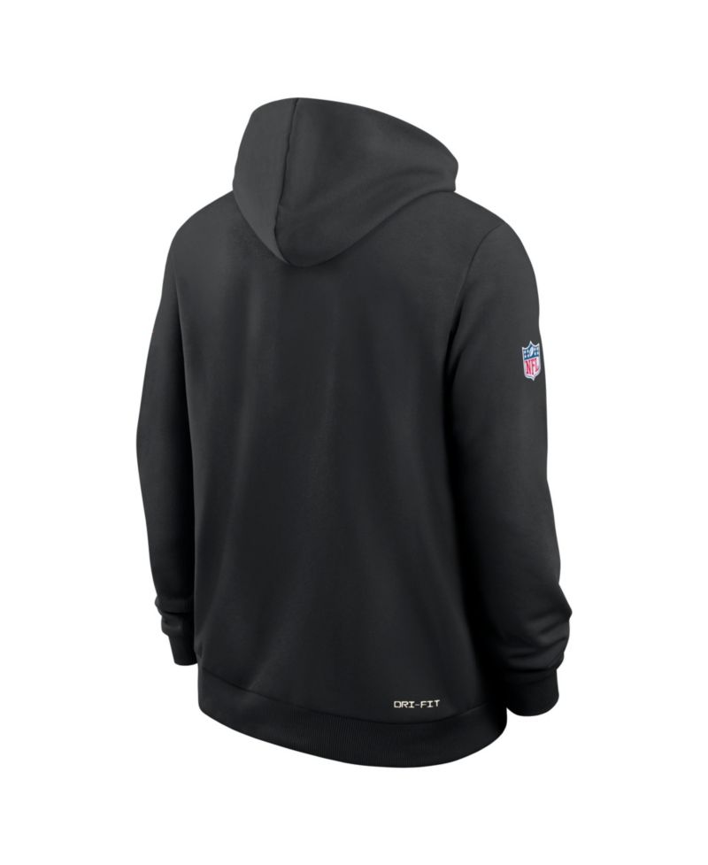 Men's Black Cincinnati Bengals Sideline Standard Issue Top Prospect Dri-FIT Hoodie