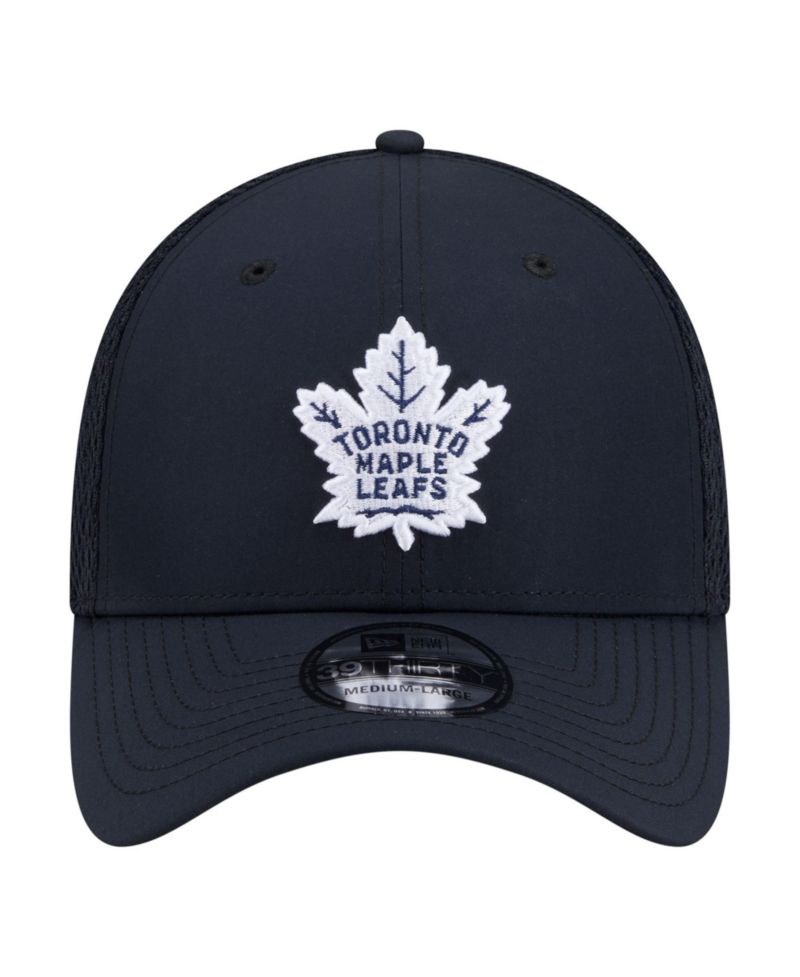 Men's Navy Toronto Maple Leafs Logo 39THIRTY Flex Hat