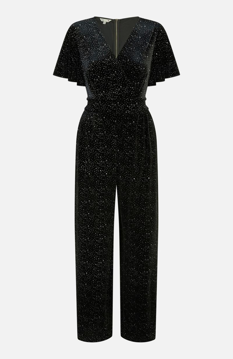 Women's Sparkle Velvet Jumpsuit