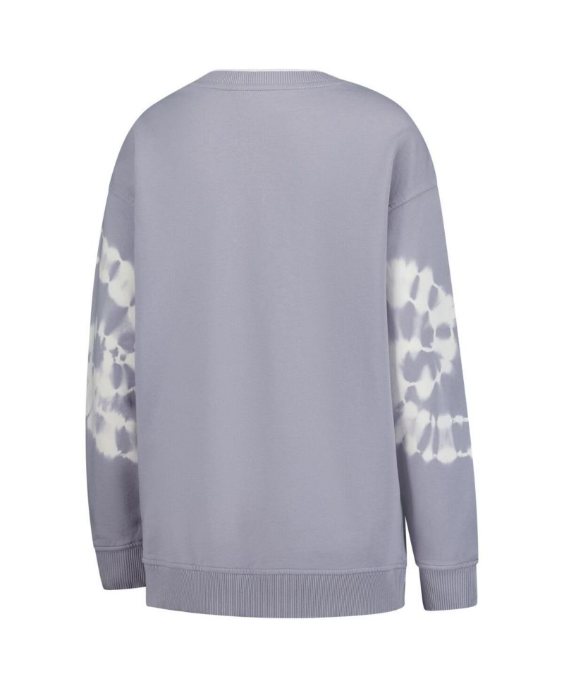 Women's Gray WNBA Double Collar Fleece Pullover Sweatshirt