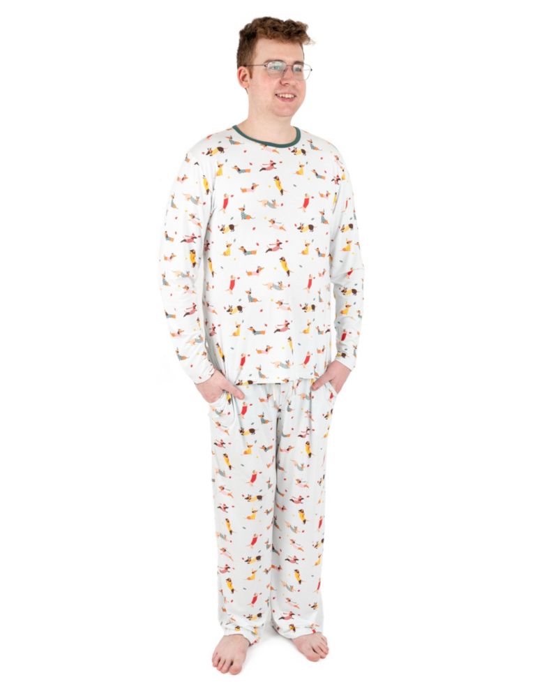 Men’s Two Piece Viscose from Bamboo Holiday Pajamas