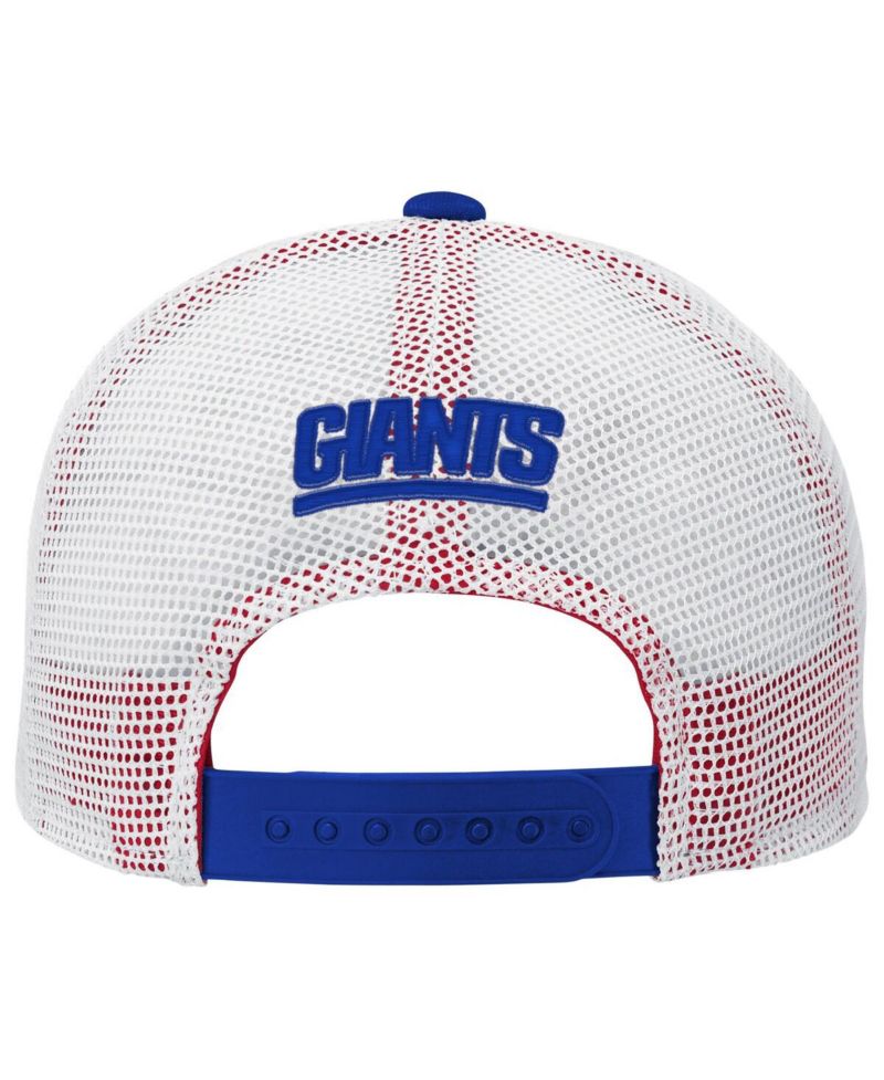 Big Boys and Girls Royal New York Giants Core Lockup Trucker Adjustable Hat