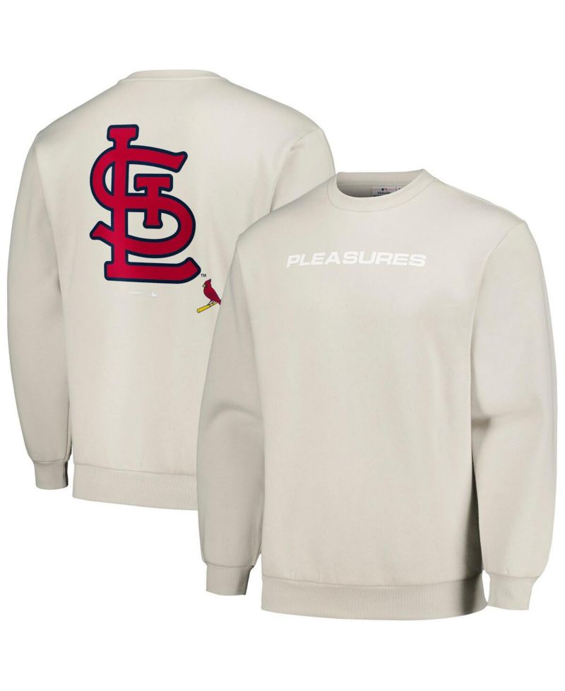 Men's Gray St. Louis Cardinals Ballpark Pullover Sweatshirt