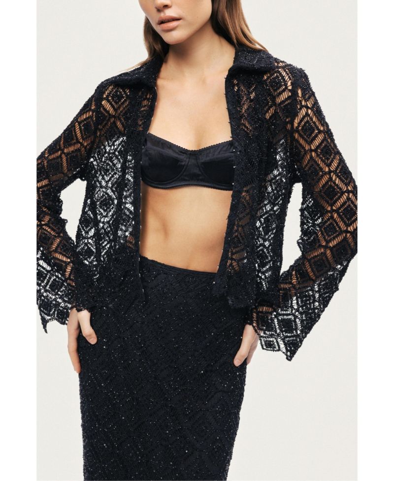 Women's Lace Sheer Jacket