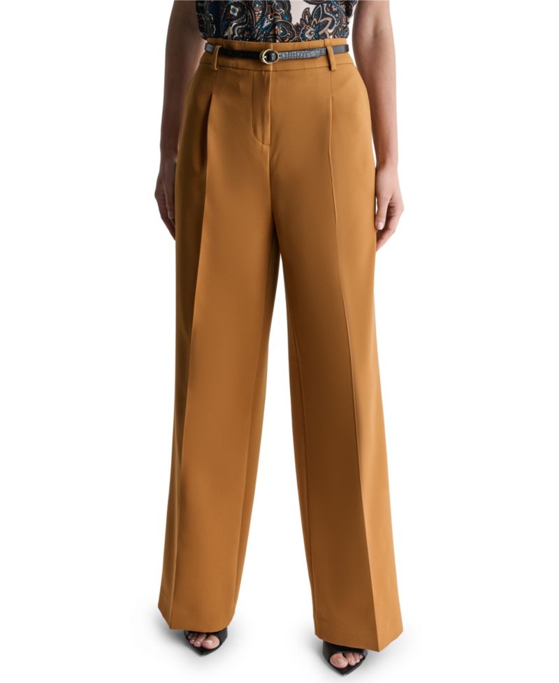 Women's Pleated Wide-Leg Pant
