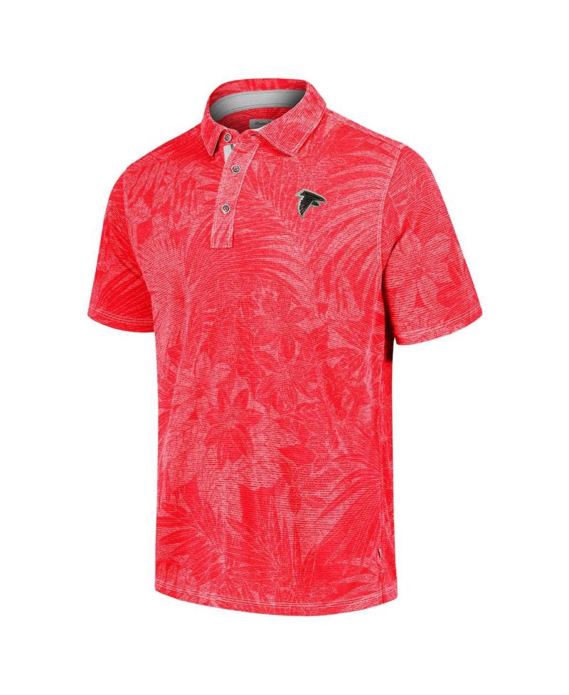 Men's Red Atlanta Falcons Sport Santiago Paradise Polo Shirt