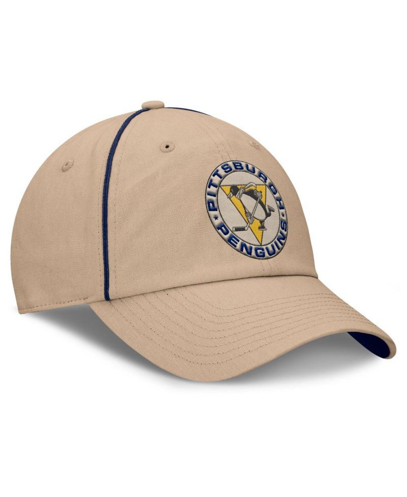 Men's Cream Pittsburgh Penguins Heritage Setoff Adjustable Hat