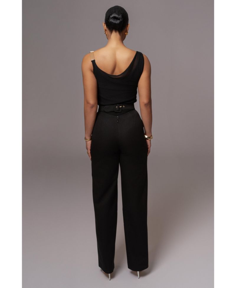 Women's Shanti Faux Buckle Top