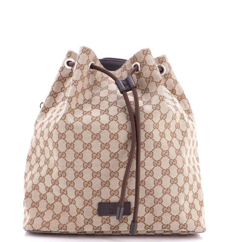 Medium Drawstring Backpack GG Canvas